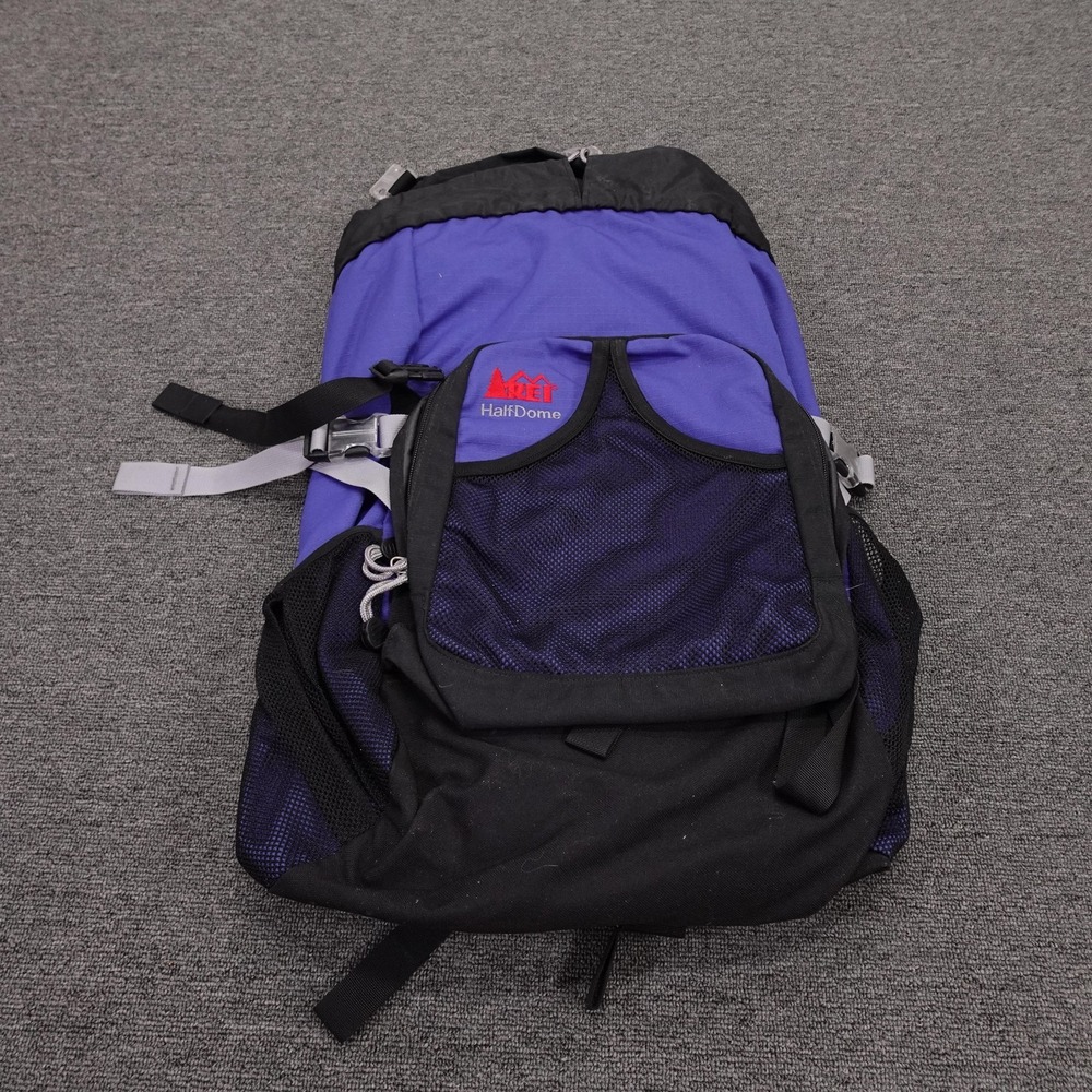 REI HalfDome Shoulder Bag One Size Purple Hiking Pack Padded Straps Nylon 50L